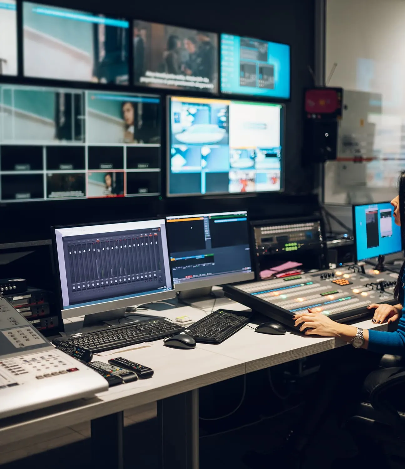 Virtual production set